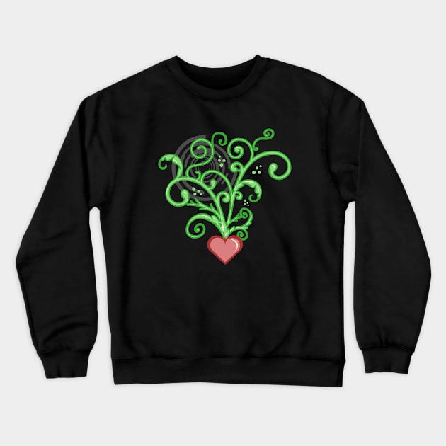 Heartato Crewneck Sweatshirt by transformingegg